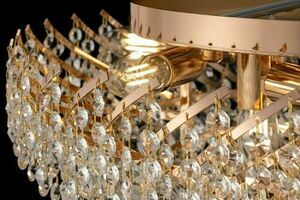 Maytoni Karolina DIA120-09-G gold ceiling light, 9×E14, Ø 51 cm small 4