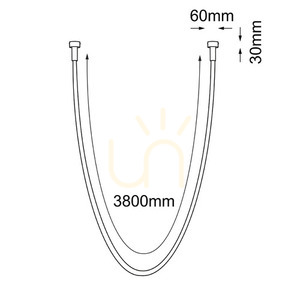 Pendant Light Antigo Hebi Black LED 4000K 386 cm 3023 small 1