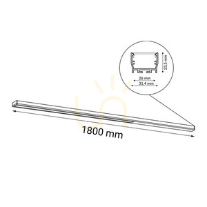 Plafond Antigo Hiate Line LED white 180 cm 3000K 1817 small 1