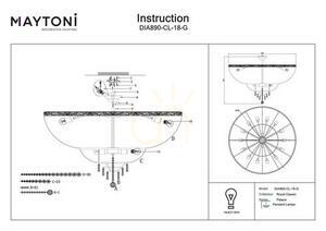 PALACE plafond DIA890-CL-18-G Maytoni small 5