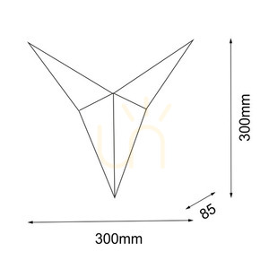 Wall Light Antigo Hino 1 Black Steel G9 LED 30 cm 4037 small 1