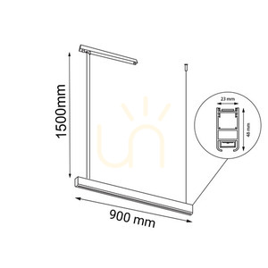 Pendant Light Antigo Isaseki White LED 90 cm 3000K 1945 small 1