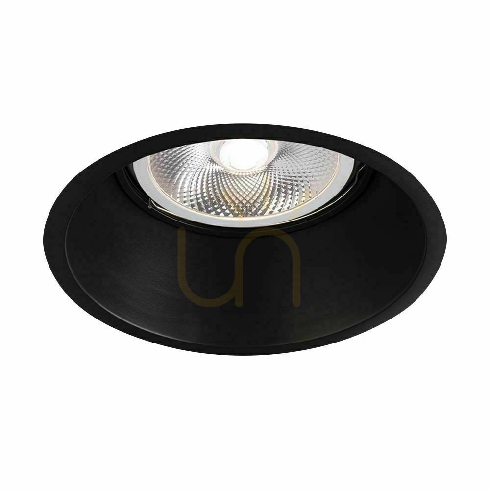 Recessed luminaire Antigo Kami 3327 black LED ES111 18.3x18.3 cm