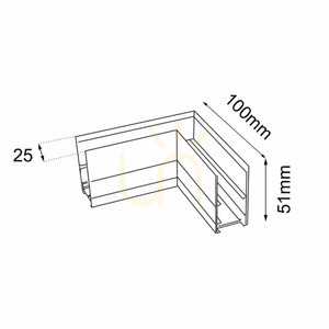 Busbar Connector Antigo Komatsu L Surface-Mounted Magnetic Track 48V White 6516 small 1