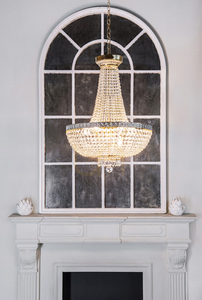 Maytoni BELLA DIA750-TT50-WG Chandelier gold 8 × E14 60 W Ø50 cm height 85–174 cm small 1