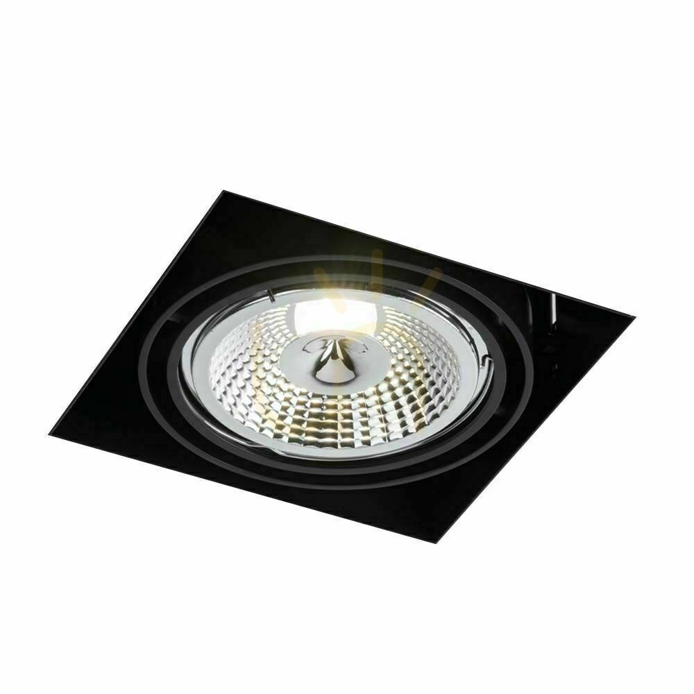Recessed Luminaire Antigo Komoro 3308 Black LED ES111 15.7x15.7 cm