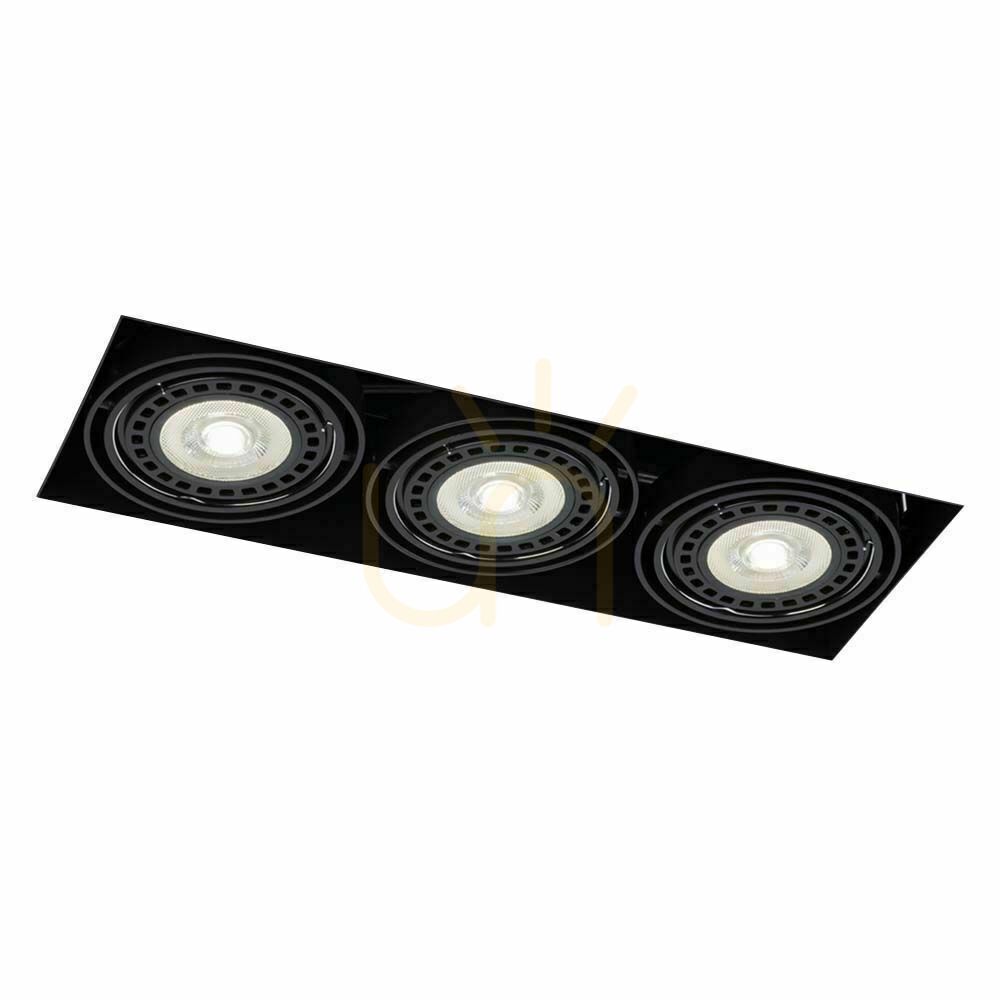 Recessed Luminaire Antigo Komoro 3 Black LED ES111 3310