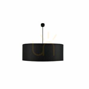 Pendant Light Antigo Lamego Black Fabric Steel 50 cm E27 LED 5184 small 0