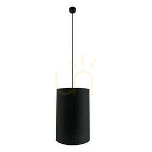 Pendant Light Antigo Lamego Black Fabric Steel 35 cm E27 LED 5189 small 0