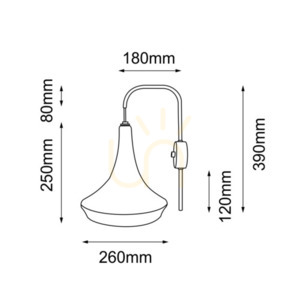 Wall Light Antigo Mahaka Grey Steel Cotton 39 cm 4034 1 Wall Light Antigo Mahaka Grey Steel Cotton 39 cm 4034 small 1