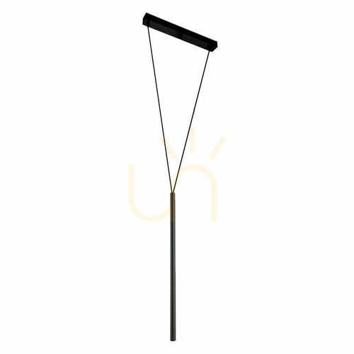 Check Pendant Light Antigo Miaki 1 Black Steel LED G9 36 cm 5162