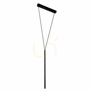 Pendant Light Antigo Miaki 1 Black Steel LED G9 36 cm 5162 small 0