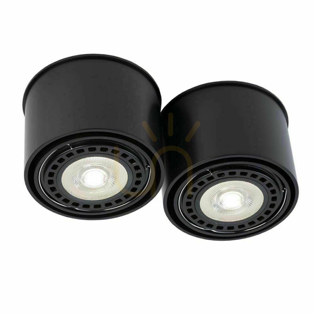 Ceiling Light Antigo Miki 2 Black ES111 2-Light 29 cm 1118