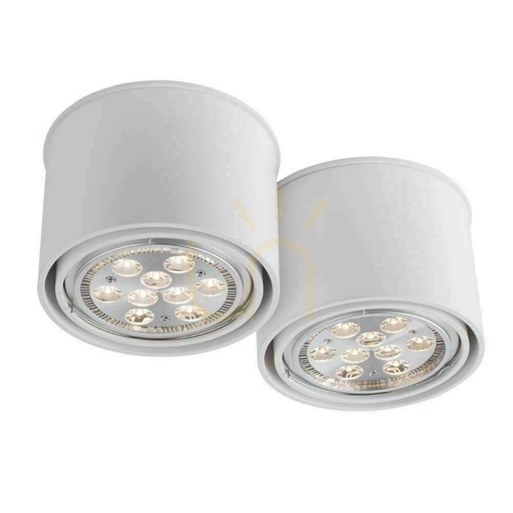 Ceiling Light Antigo Miki 2 White LED ES111 29 cm 7019