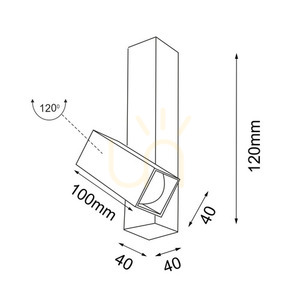 Spotlight Antigo Mitsuma 1 Black LED MR11 12 cm 8000 small 1