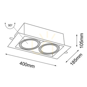 Recessed luminaire Antigo Muko 2 black LED ES111 3313 1 Recessed luminaire Antigo Muko 2 black LED ES111 3313 small 1