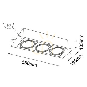 Recessed luminaire Antigo Muko 3 white LED ES111 7358 small 1