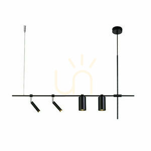 Antigo Namasu 7926 Black Pendant Light with 2× GU10 and 2× G9 small 0