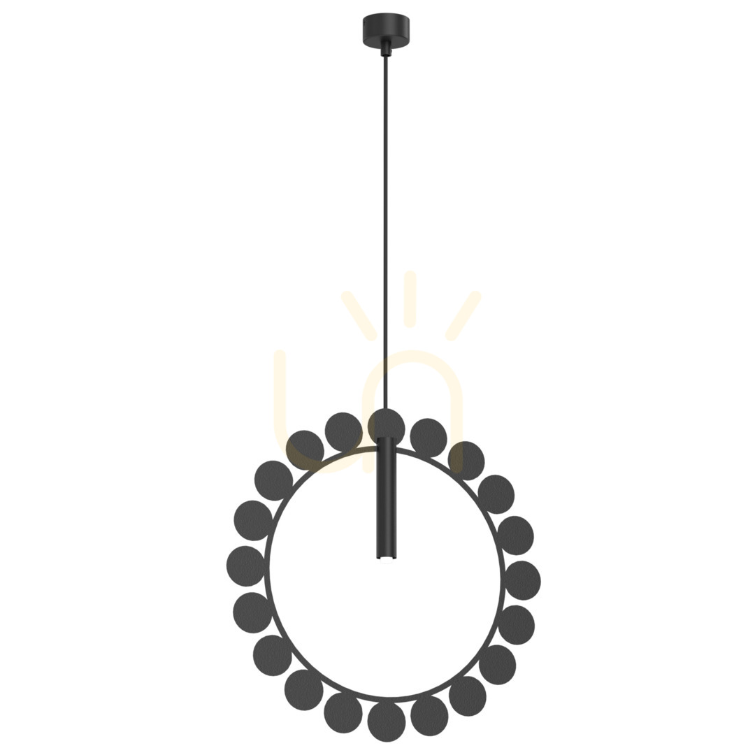 Pendant Light Antigo no. O Black Steel 42 cm G9 LED 5060