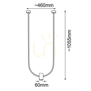 Pendant Light Antigo No. C Black Steel GU10 46 cm 5085 small 1