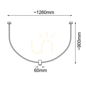 Pendant Light Antigo no. C Black Steel 126 cm GU10 LED 5089 small 1