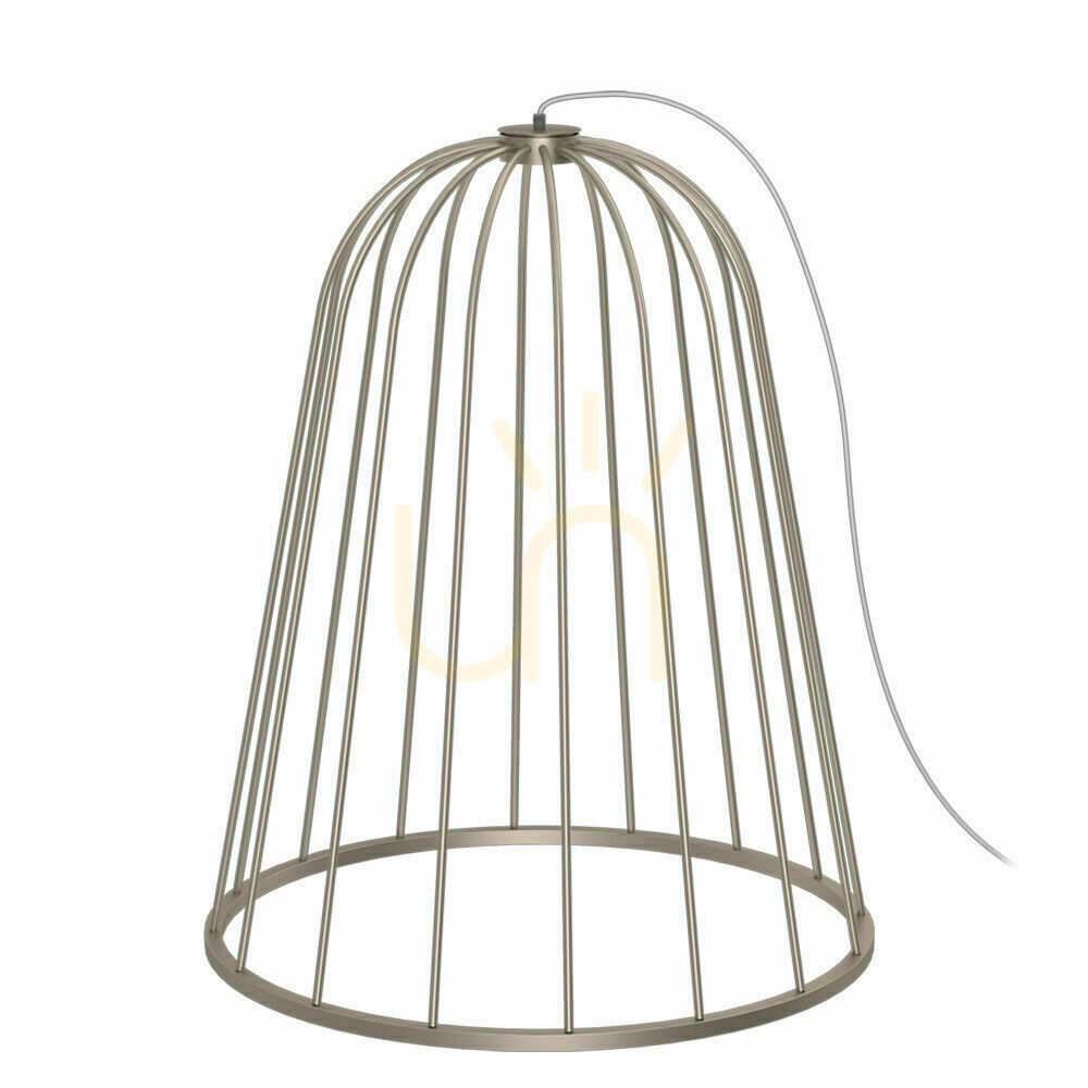 Floor Lamp Antigo No. Moon O Platinum Matte Steel LED GX53 93 cm