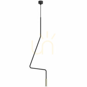 Pendant Light Antigo No. Vi 1 Black Steel Glass G9 LED 114.4 cm 5139 small 0