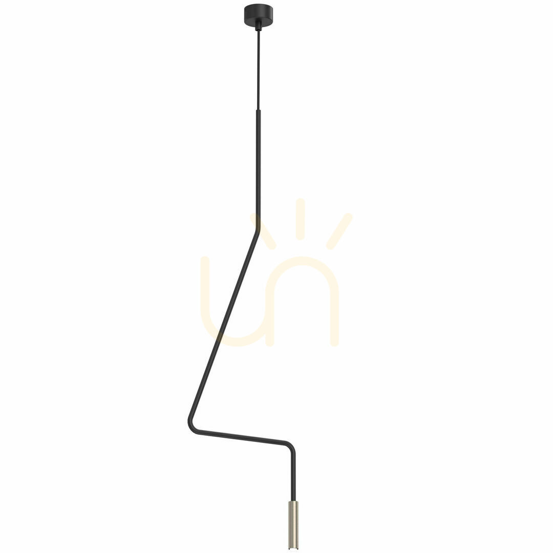 Pendant Light Antigo No. Vi 1 Black Steel Glass G9 LED 114.4 cm 5139