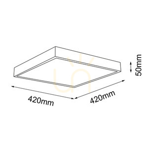 Plafon Antigo Nomi LED czarny 42x42 cm 3000K 1151 small 1