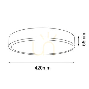 Ceiling Light Antigo Nomi Black LED 42 cm 4000K 8446 1 Ceiling Light Antigo Nomi Black LED 42 cm 4000K 8446 small 1