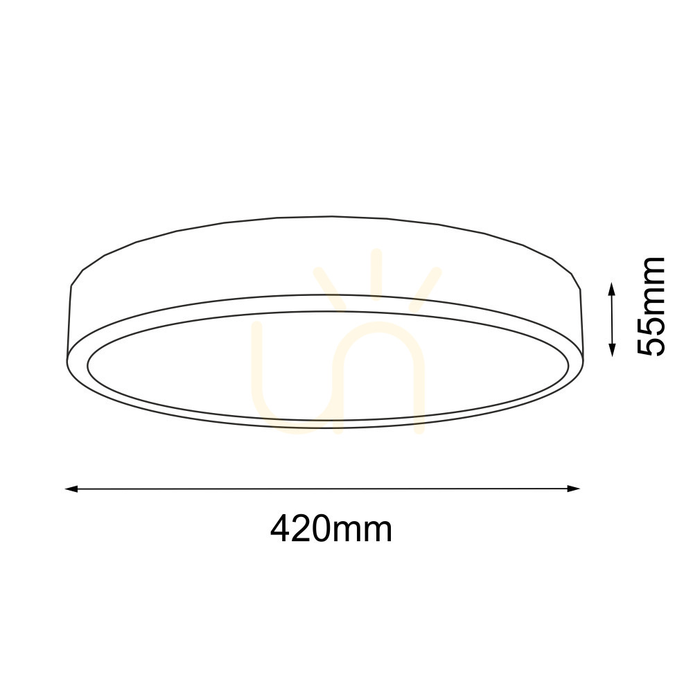 View Ceiling Light Antigo Nomi Black LED 42 cm 4000K 8446 Ceiling Light Antigo Nomi Black LED 42 cm 4000K 8446