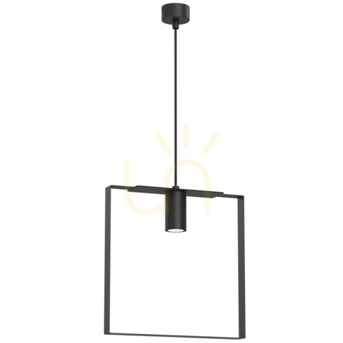 Check Pendant Light Antigo Ortiga 5 Black Steel 30 cm GU10 LED 5154