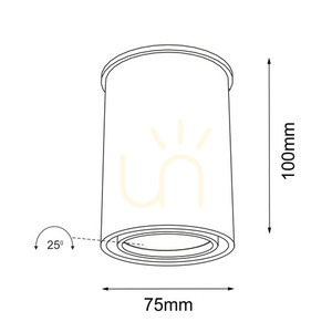Ceiling Light Antigo Osaka White GU10 10 cm Aluminum 7022 1 Ceiling Light Antigo Osaka White GU10 10 cm Aluminum 7022 small 1