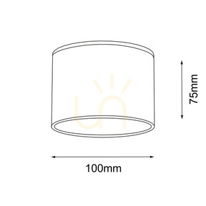 Ceiling Light Antigo Suwa White GX53 10 cm Aluminum 7075 small 1