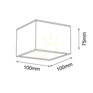 Ceiling Light Antigo Suwa White GX53 10x10 cm 7721 1 Ceiling Light Antigo Suwa White GX53 10x10 cm 7721 small 1