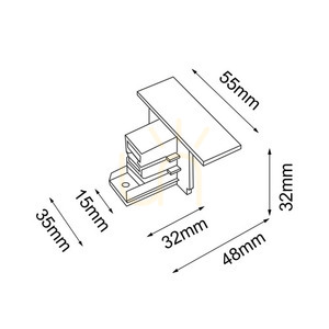 3F 230V Flush-Mounted Track End Cap Antigo Szynoprzewód 3F Black 6585 1 3F 230V Flush-Mounted Track End Cap Antigo Szynoprzewód 3F Black 6585 small 1