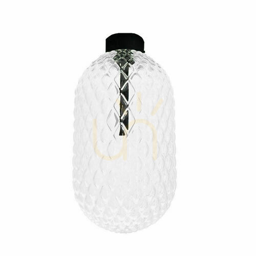 Check Plafond Antigo Tanpo I Black Steel Glass G9 LED 20 cm 1093