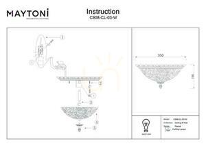 Plafond PASCAL C908-CL-03-W Maytoni small 3