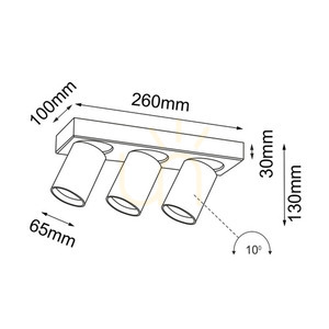 Spotlight Antigo Tarumi 3 White LED GU10 7975 small 1