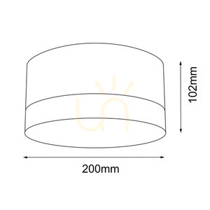 Plafond Antigo Tosa 1182 black 20 cm LED GX53 small 1