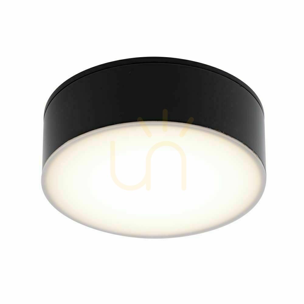 Plafon LED Antigo Tottori 8056 czarny IP44 10 cm 3000K
