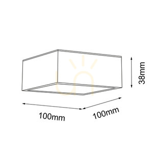 Plafon Antigo Tottori 8577 czarny 10x10 cm IP44 LED 4000K 1 Plafon Antigo Tottori 8577 czarny 10x10 cm IP44 LED 4000K small 1