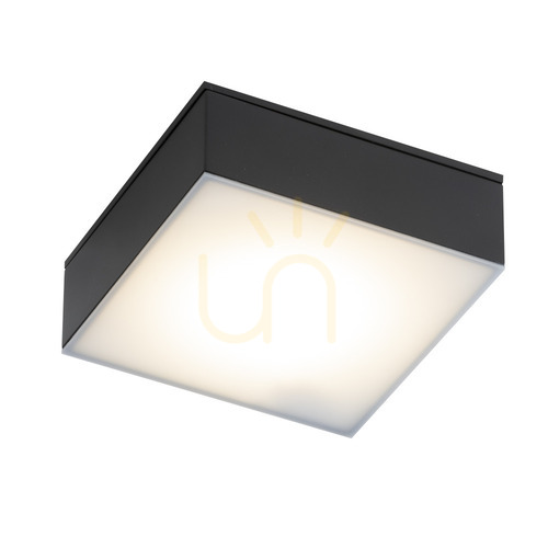 Check Plafon Antigo Tottori 8577 czarny 10x10 cm IP44 LED 4000K