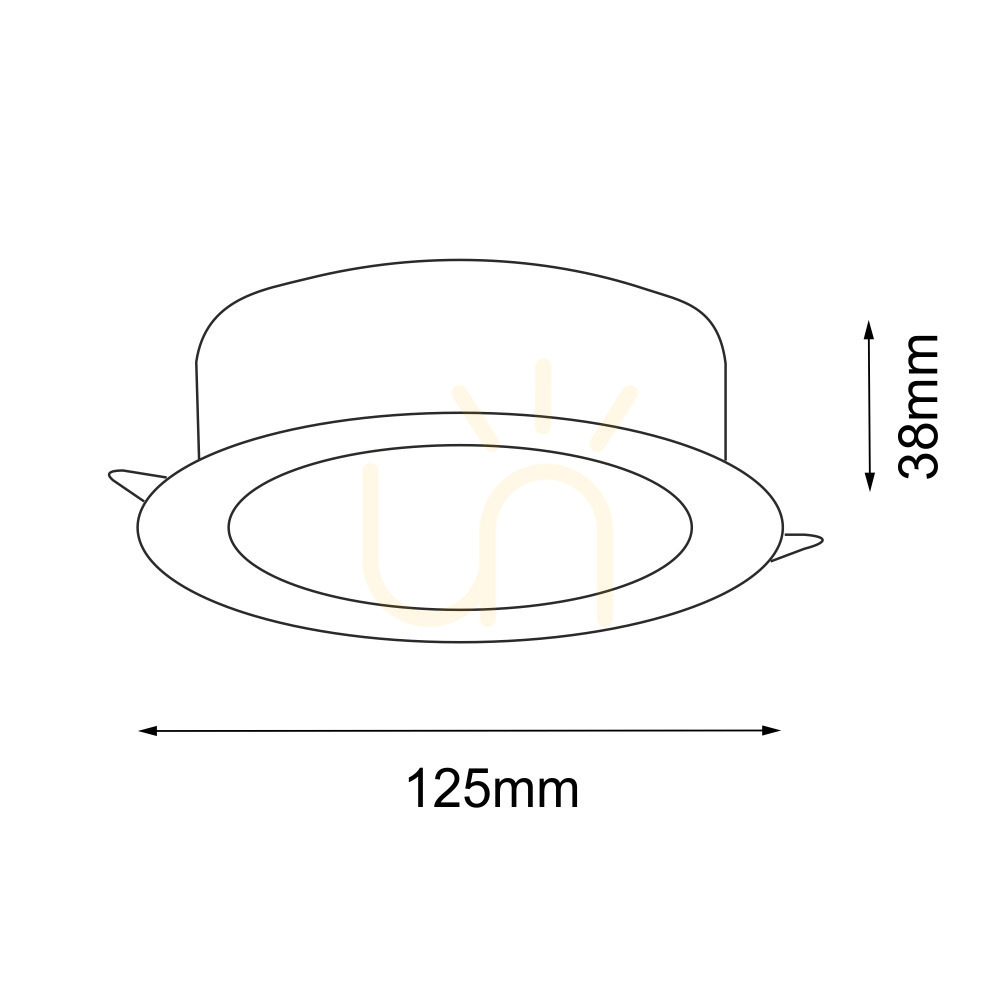 View Recessed LED Downlight Antigo Tottori 8580 White 12.5 cm IP44 4000K Recessed LED Downlight Antigo Tottori 8580 White 12.5 cm IP44 4000K