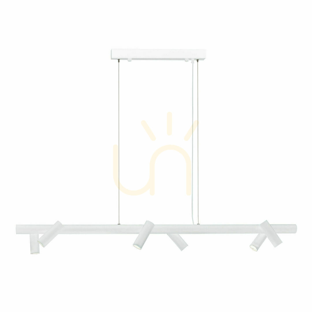Pendant Light Antigo Yabu 6 White Steel 120 cm LED MR11 5064