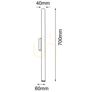Wall Light Antigo Yabu K1 White 70 cm LED MR11 2-Light 7491 small 1