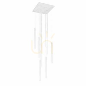 Pendant Light Antigo Yabu 8 White Aluminum Steel 7577 small 0
