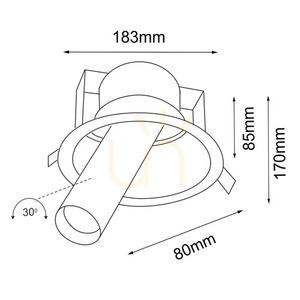 Recessed Lamp Antigo Yakumo 2 Black GU10 LED 7806 1 Recessed Lamp Antigo Yakumo 2 Black GU10 LED 7806 small 1