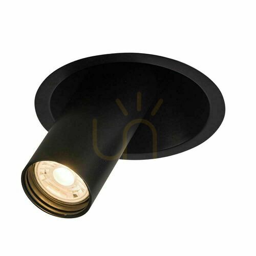 Check Recessed Lamp Antigo Yakumo 2 Black GU10 LED 7806