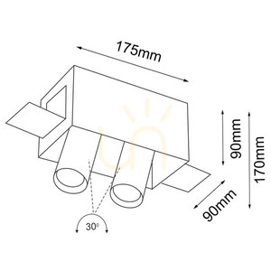 Recessed Luminaire Antigo Yamato 2 Black MR11 LED 7802 small 1